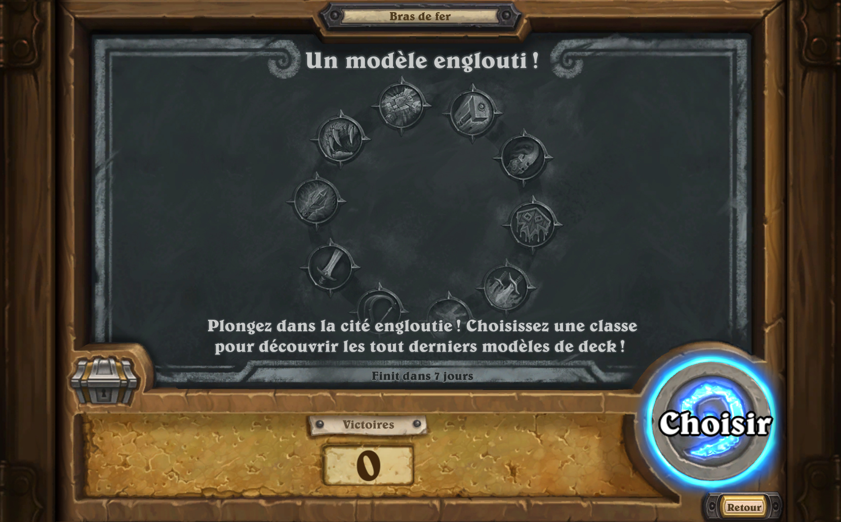 Bras de fer hebdomadaire : Un modèle englouti