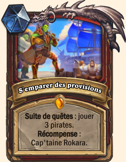 Carte Hearthstone - S'emparer des provisions