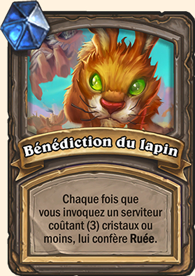 Carte bras de fer - Bénédictions lunaires - Bénédiction du lapin