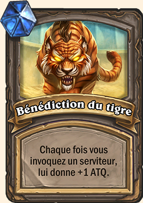 Carte bras de fer - Bénédictions lunaires - Bénédiction du tigre