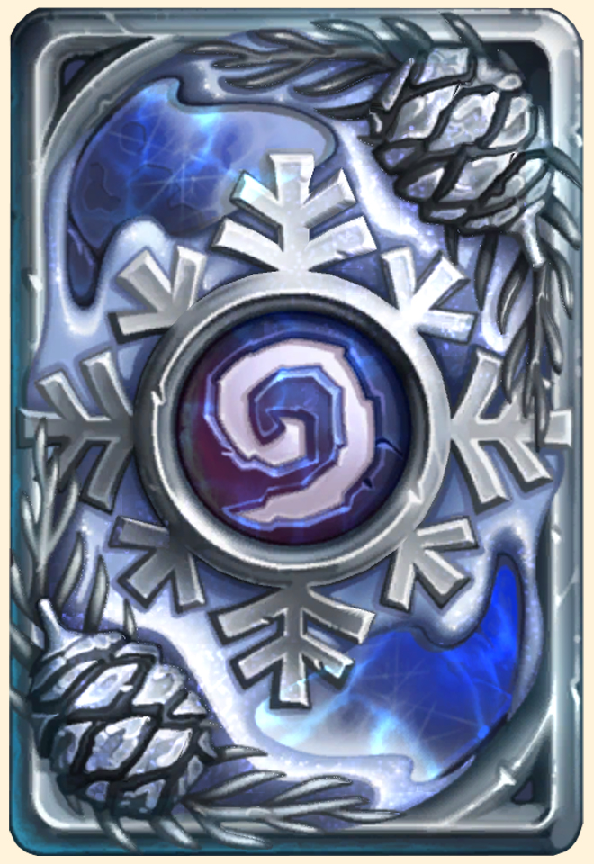 Dos de carte Hearthstone - Flocon de neige chatoyant - Mystère de la Vallée d'Alterac