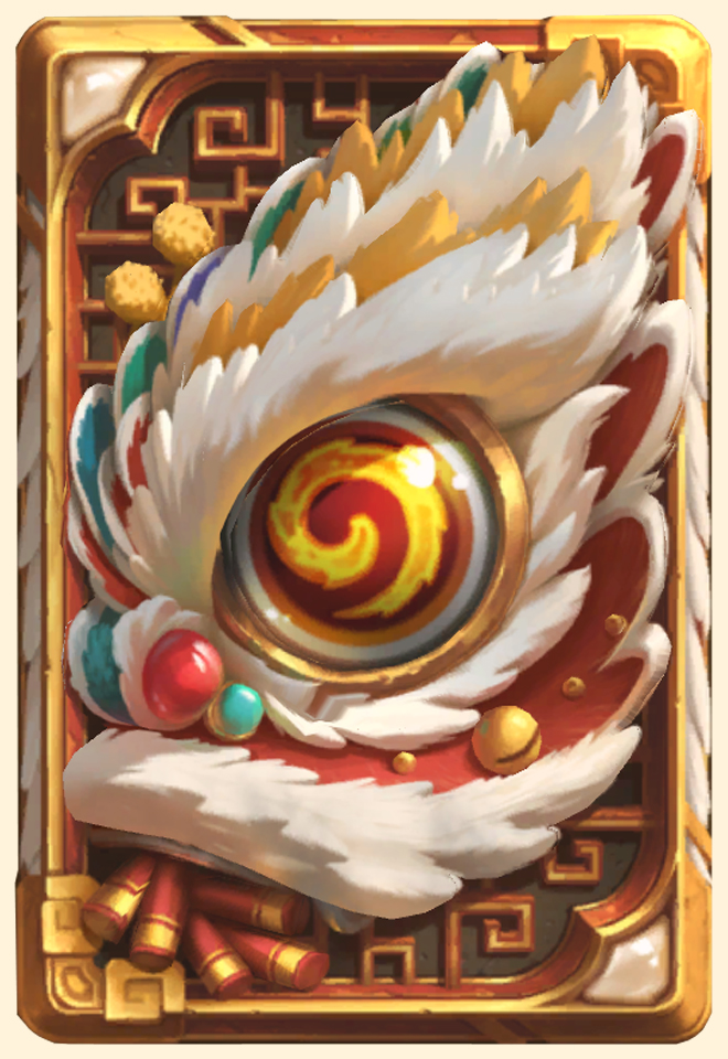 Dos de carte Hearthstone - Nouvel an lunaire - Lion dansant