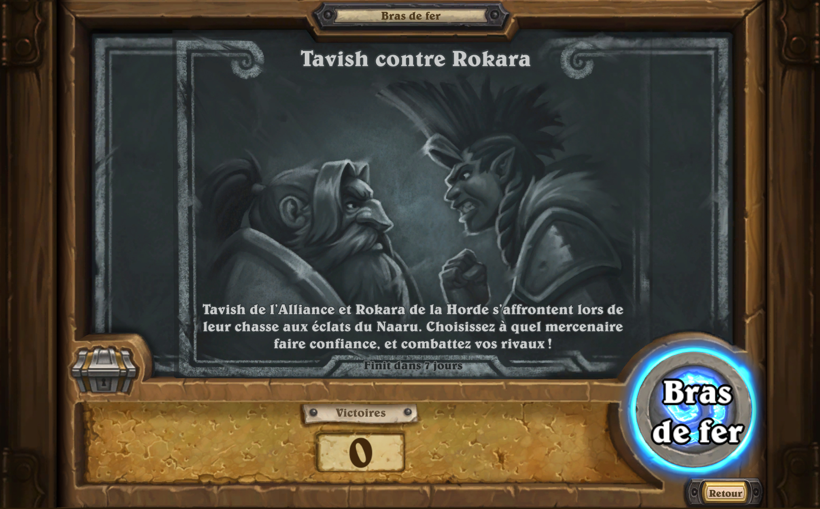 Bras de fer hebdomadaire : Tavish contre Rokara