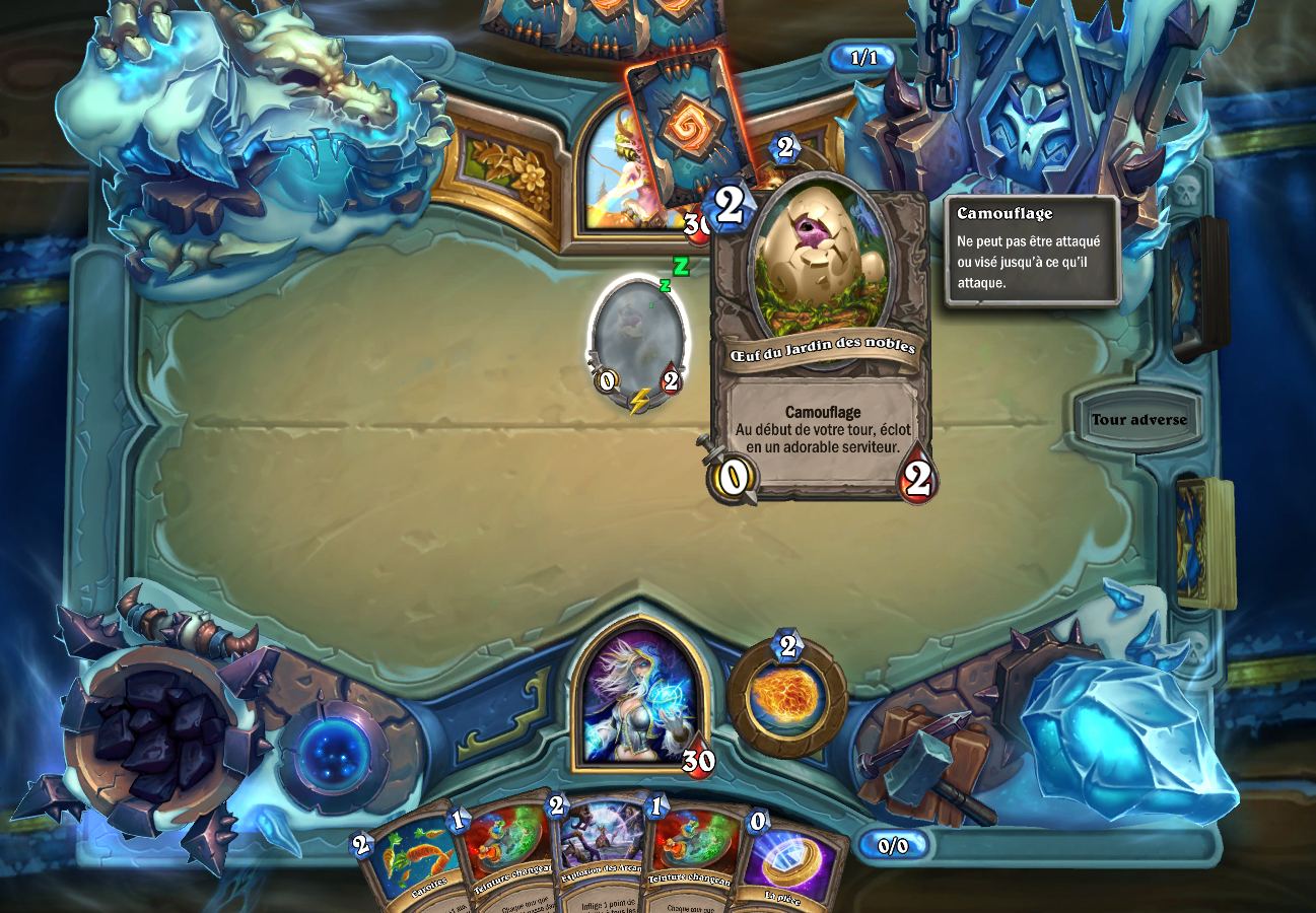 Le bras de fer Lapin, lapin dans hearthstone