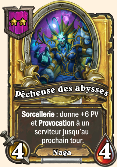 Carte champs de bataille dorée Pêcheuse des abysses