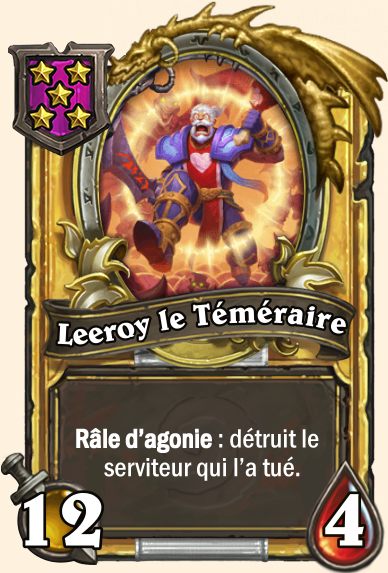 Carte champs de bataille dorée Leeroy le Téméraire