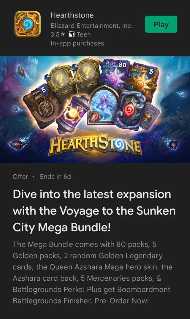 Leak de la prochaine extension pour Hearthstone