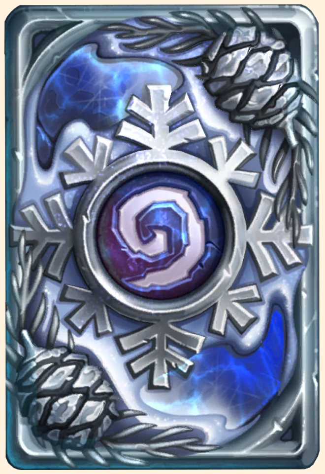 Dos de carte Hearthstone - Flocon de neige chatoyant - Secret
