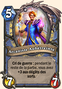 Carte Hearthstone - Arcaniste Aubétreinte