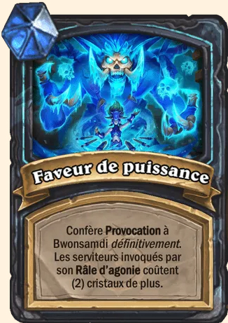 Faveur de puissance - Hearthstone