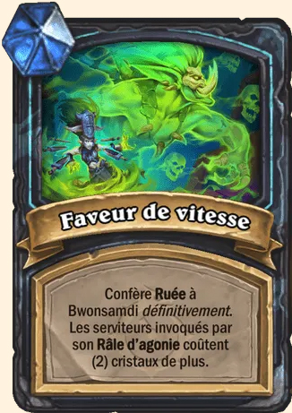 Faveur de vitesse - Hearthstone