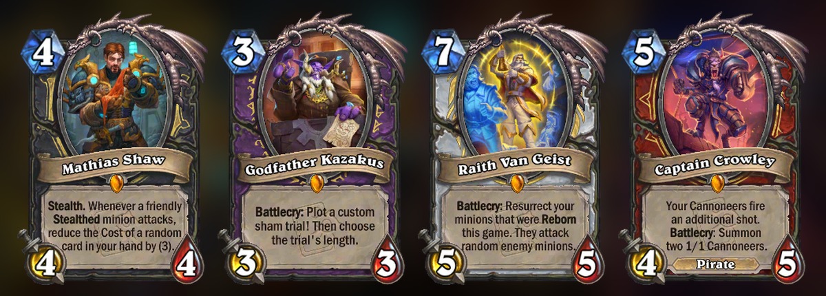 Les quatre légendaires des ensembles de classe Fugitifs d'Azeroth - Hearthstone