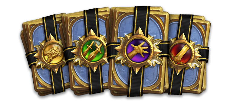 Les quatre ensembles de classe Fugitifs d'Azeroth pour le Pretre, le Voleur, le Demoniste et le Guerrier - Hearthstone