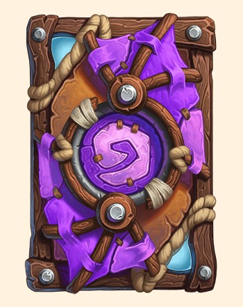 Le dos de carte Zeppelin d'évasion offert par la Fête des hors-la-loi - Hearthstone