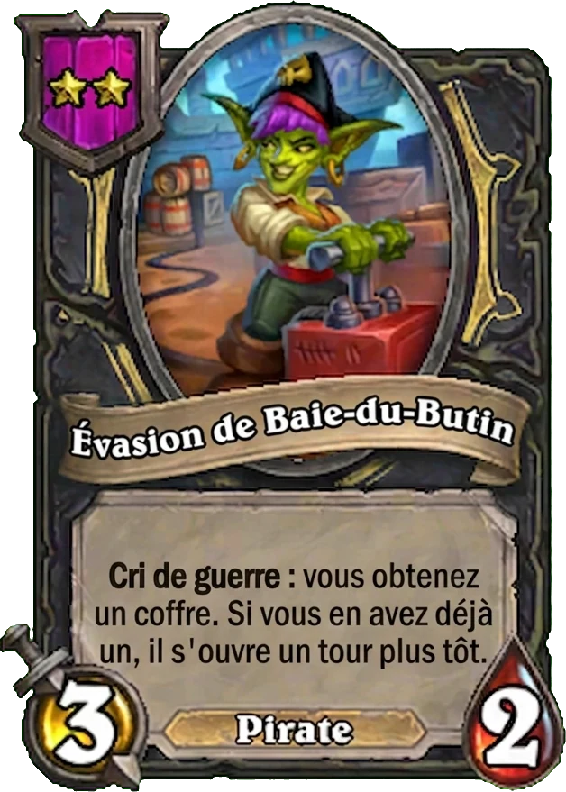 Évasion de Baie-du-Butin (Bilgewater Breakout), serviteur Pirate - Hearthstone Battlegrounds