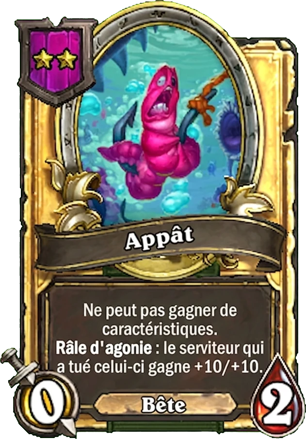 Appât (Fishbait), le jeton des Bêtes - Hearthstone Battlegrounds