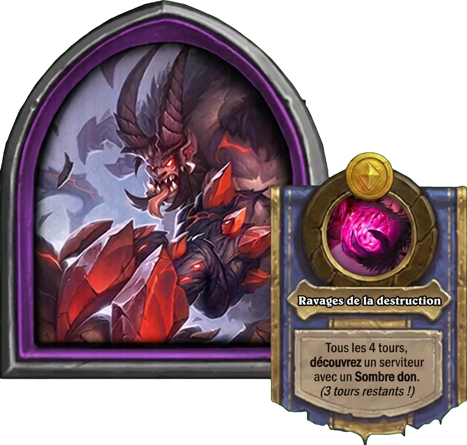 Xavius, seigneur du Cauchemar, nouveau héros Hearthstone Battlegrounds, et son pouvoir Ravages de la destruction