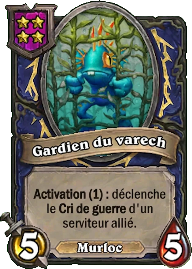 Gardien du varech (Kelp Keeper), serviteur Murloc avec Activation - Hearthstone Battlegrounds