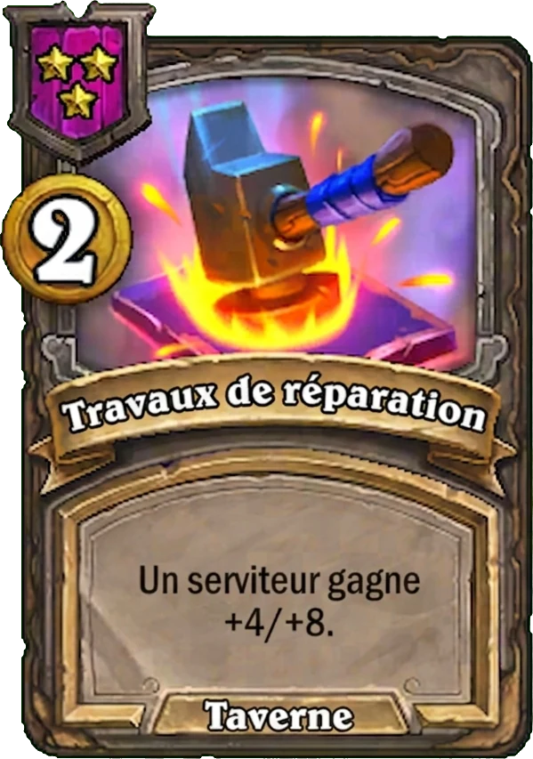 Travaux de réparation (Repair Job), sort de la taverne - Hearthstone Battlegrounds