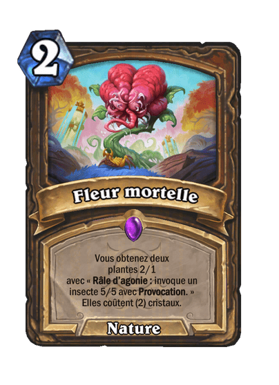 Fleur mortelle (Deathblossom), Druide - Hearthstone