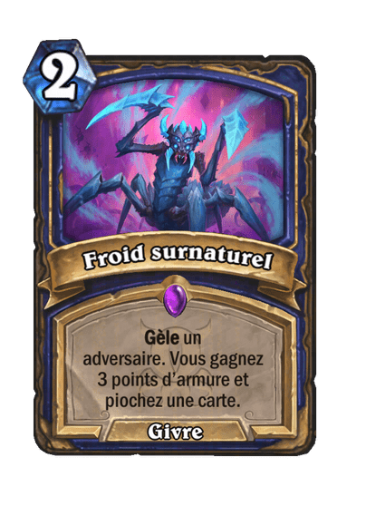 Froid surnaturel (Unnatural Cold), Chaman - Hearthstone