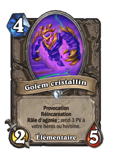 Golem cristallin (Crystalline Golem), Neutre - Hearthstone
