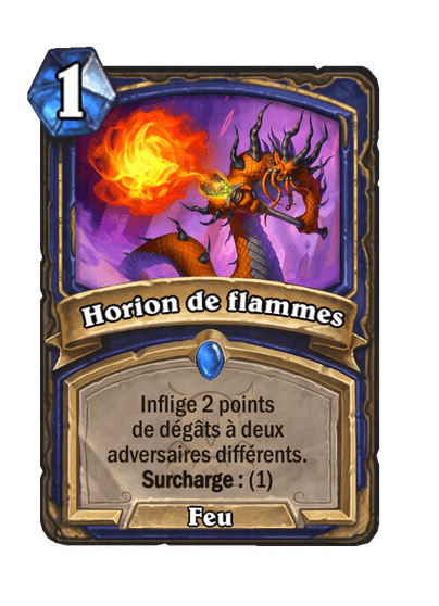 Horion de flammes (Flame Shock), Chaman - Hearthstone