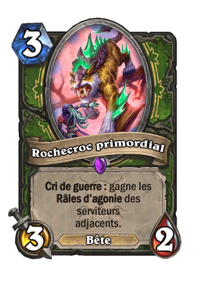 Rochecroc primordial (Primal Rockfang), Chasseur - Hearthstone