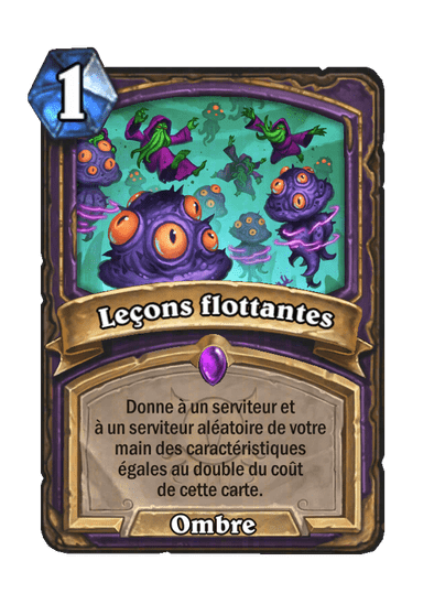 Leçons flottantes (Floating Lessons), Démoniste - Hearthstone