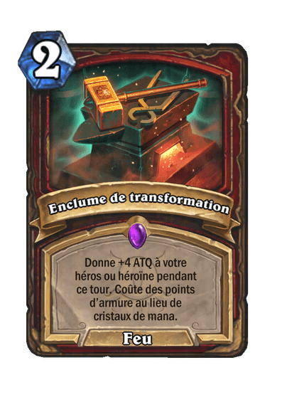 Enclume de transformation (Anvil of Reshaping), Guerrier - Hearthstone