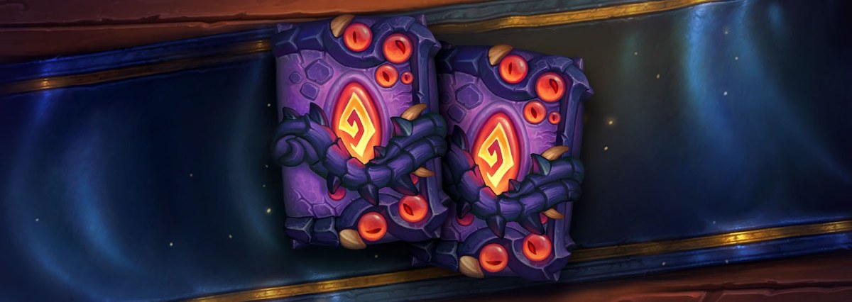 Deux paquets du Règne de l'Empire noir, dernière extension Hearthstone