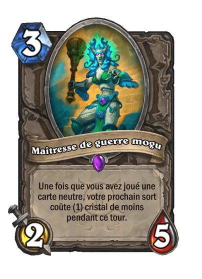 Maîtresse de guerre mogu (Mogu Warmaster), Neutre - Hearthstone