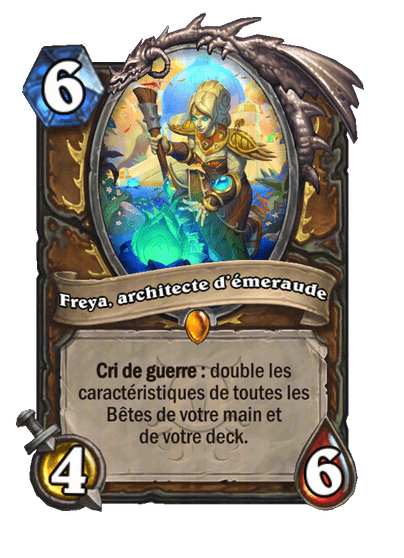 Freya, architecte d'émeraude (Freya, Emerald Architect), Druide - Hearthstone