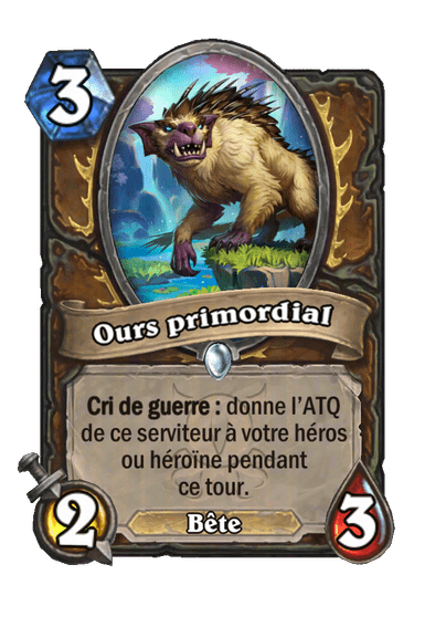 Ours primordial (Primordial Bear), Druide - Hearthstone