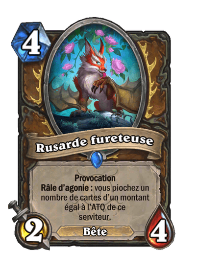 Rusarde fureteuse (Foraging Slyvern), Druide - Hearthstone