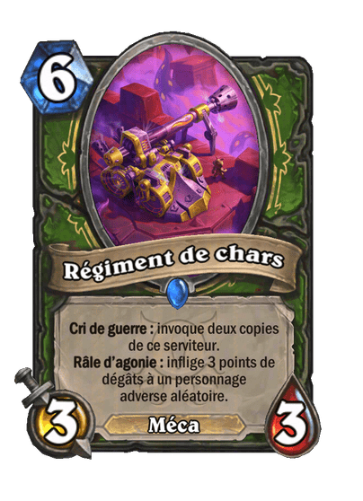 Régiment de chars (Tank Regiment), Chasseur - Hearthstone