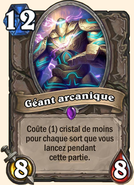 Geant des arcanes carte Hearhstone