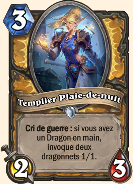Templier de Plaie-de-nuit carte Hearhstone