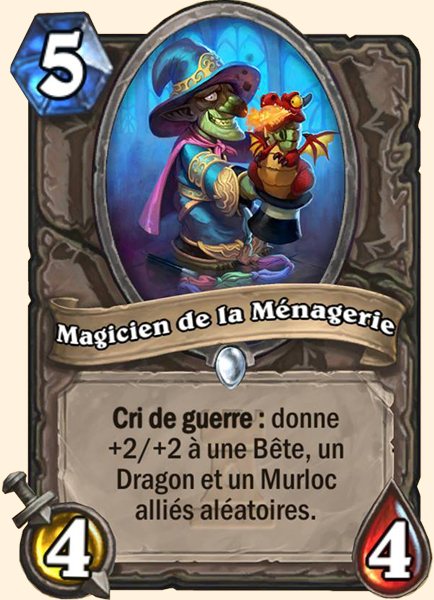 Magicien de la menagerie carte Hearhstone