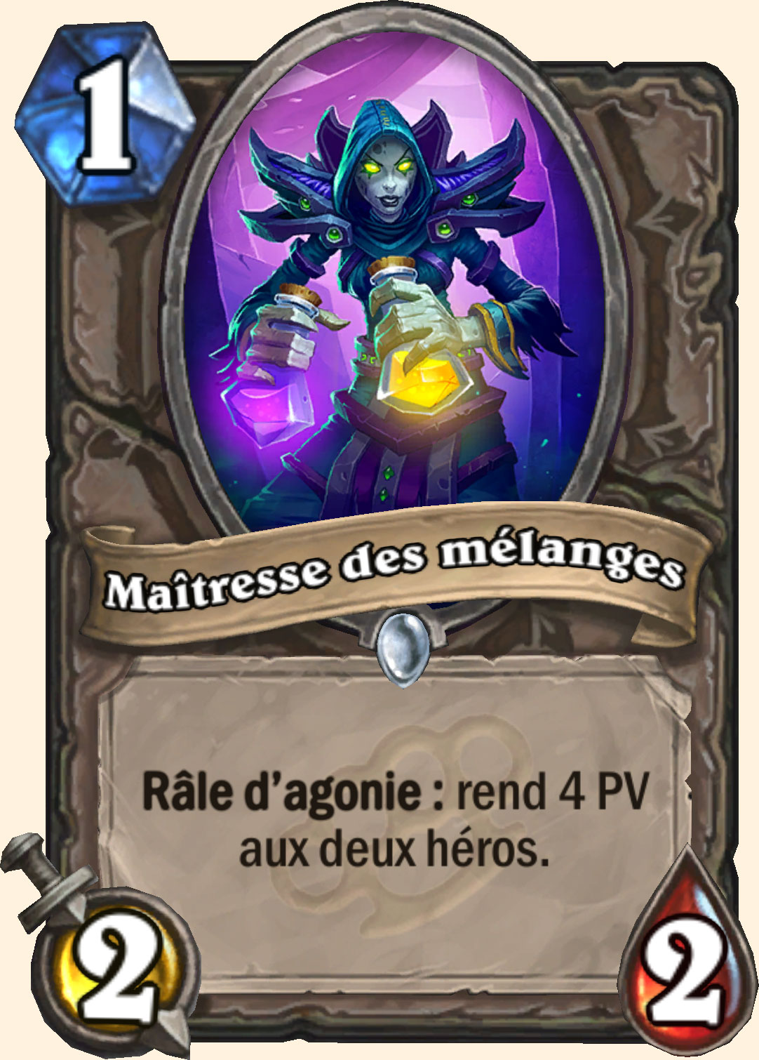 Maitresse des mixtures carte Hearhstone