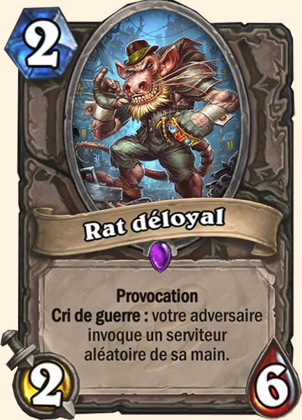 Dirty Rat carte Hearhstone