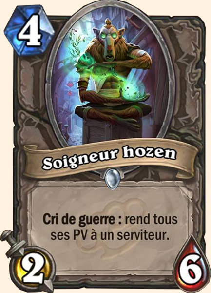 Soigneur Hozen carte Hearhstone