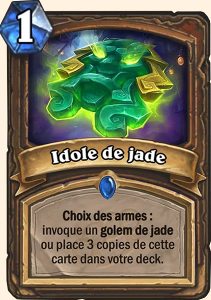 Idole de jade carte Hearhstone