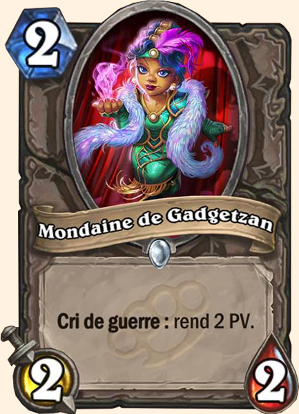 Gadgetzan socialite carte Hearhstone