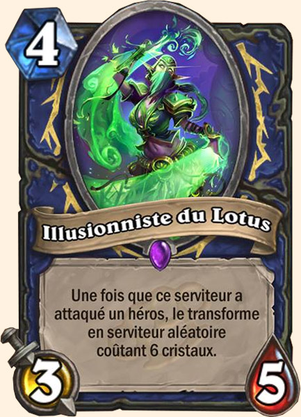 Illusionniste du Lotus carte Hearhstone
