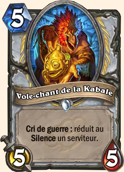 Kabal Songstealer carte Hearhstone