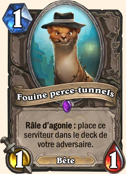 Belette tunneliere carte Hearhstone