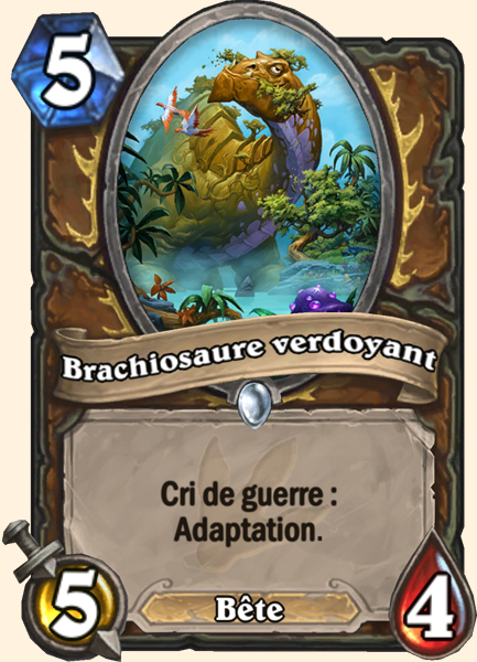 Brachiosaure verdoyant carte Hearhstone