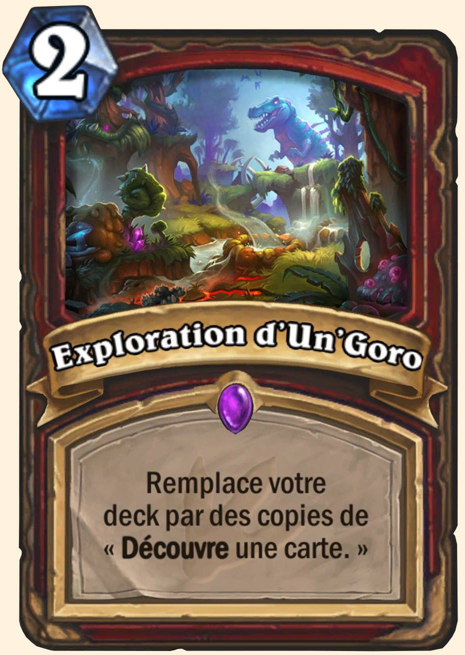 Exploration d'Un'Goro carte Hearhstone