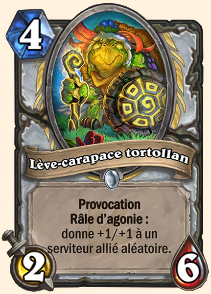 Tortollan Shellraiser carte Hearhstone